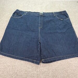 Liberty Blues Mens 58 Big Denim Shorts Dark Wash Cotton 70-0206-6 NWOT